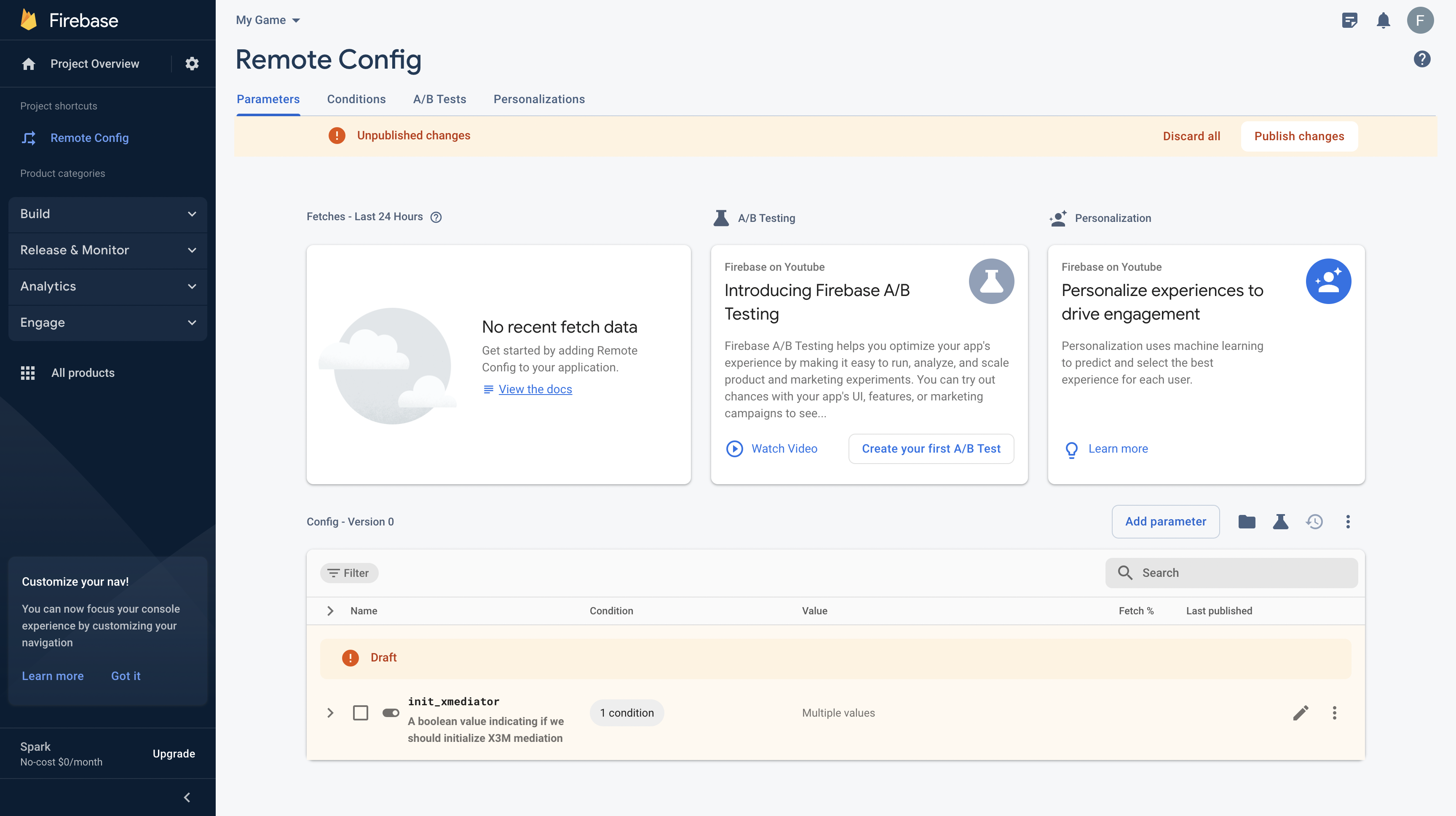 Firebase Remote Config