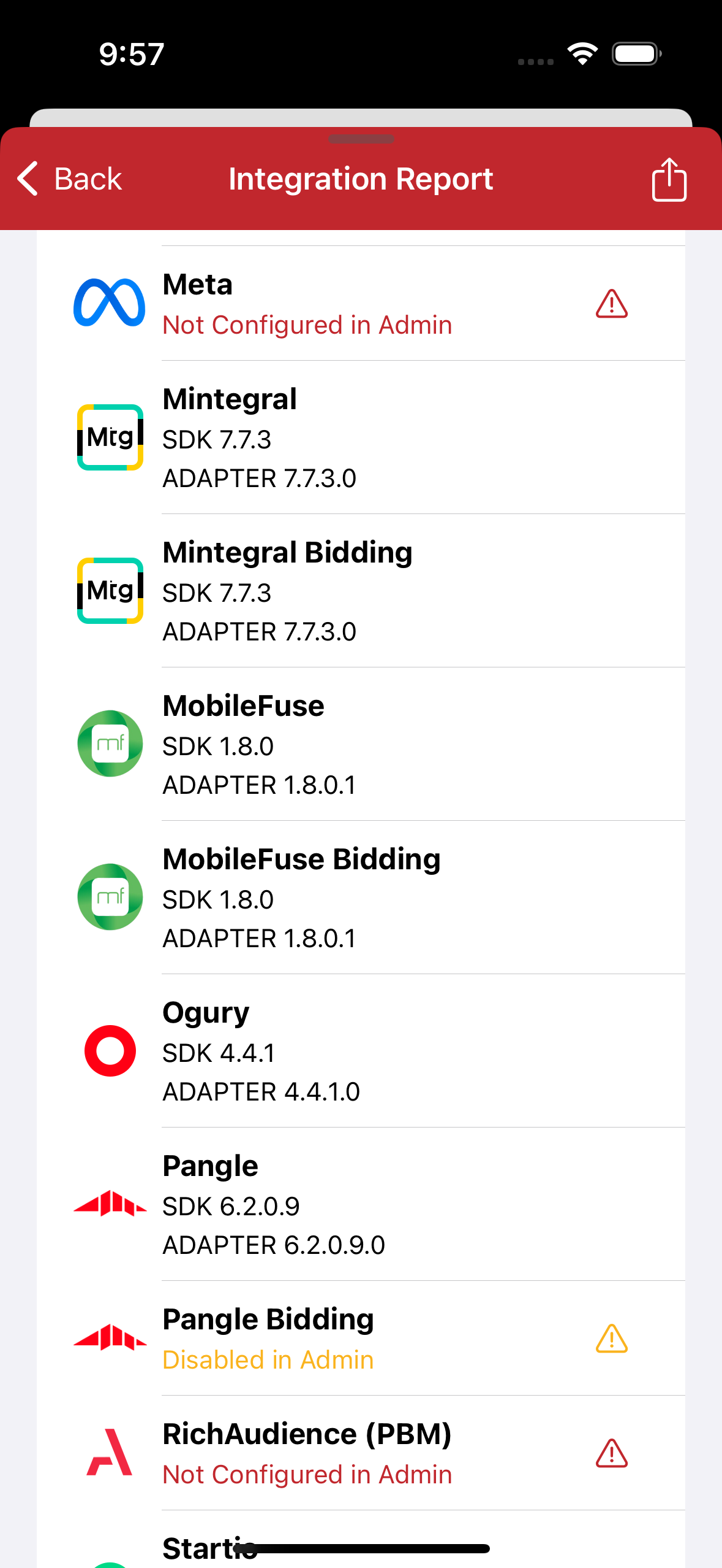 Integration Report
